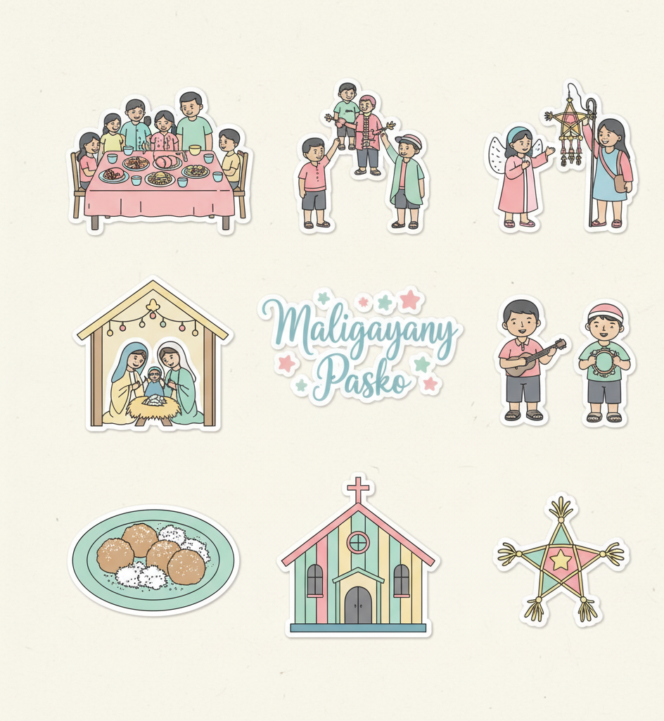 Maligayang Pasko - Filipino Christmas Celebration Sticker Pack