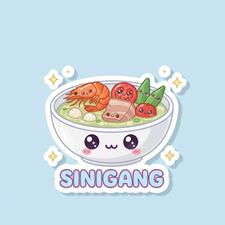 Sinigang Sticker - Cute Filipino Soup Kawaii