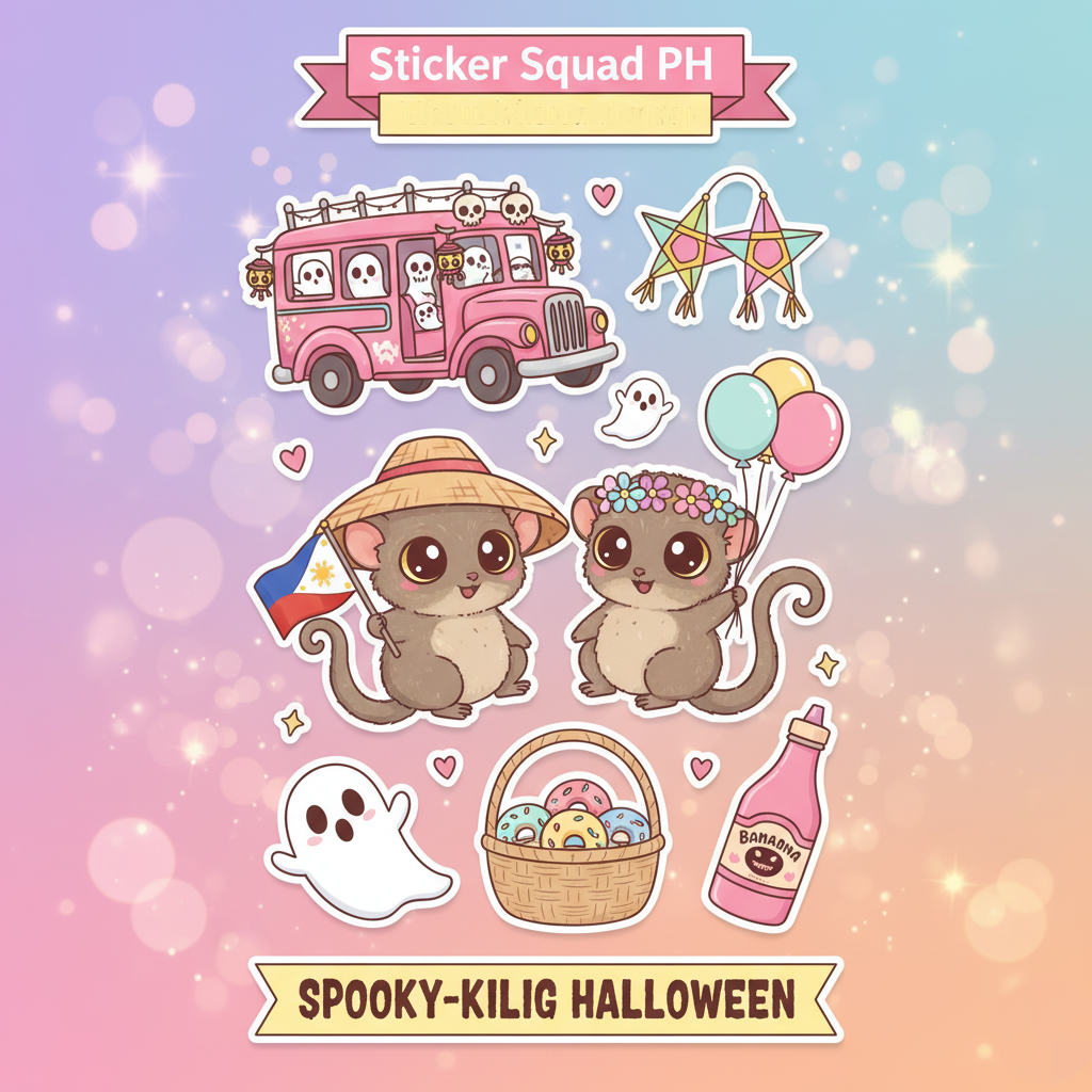 Spooky-Kilig Halloween Sticker Sheet