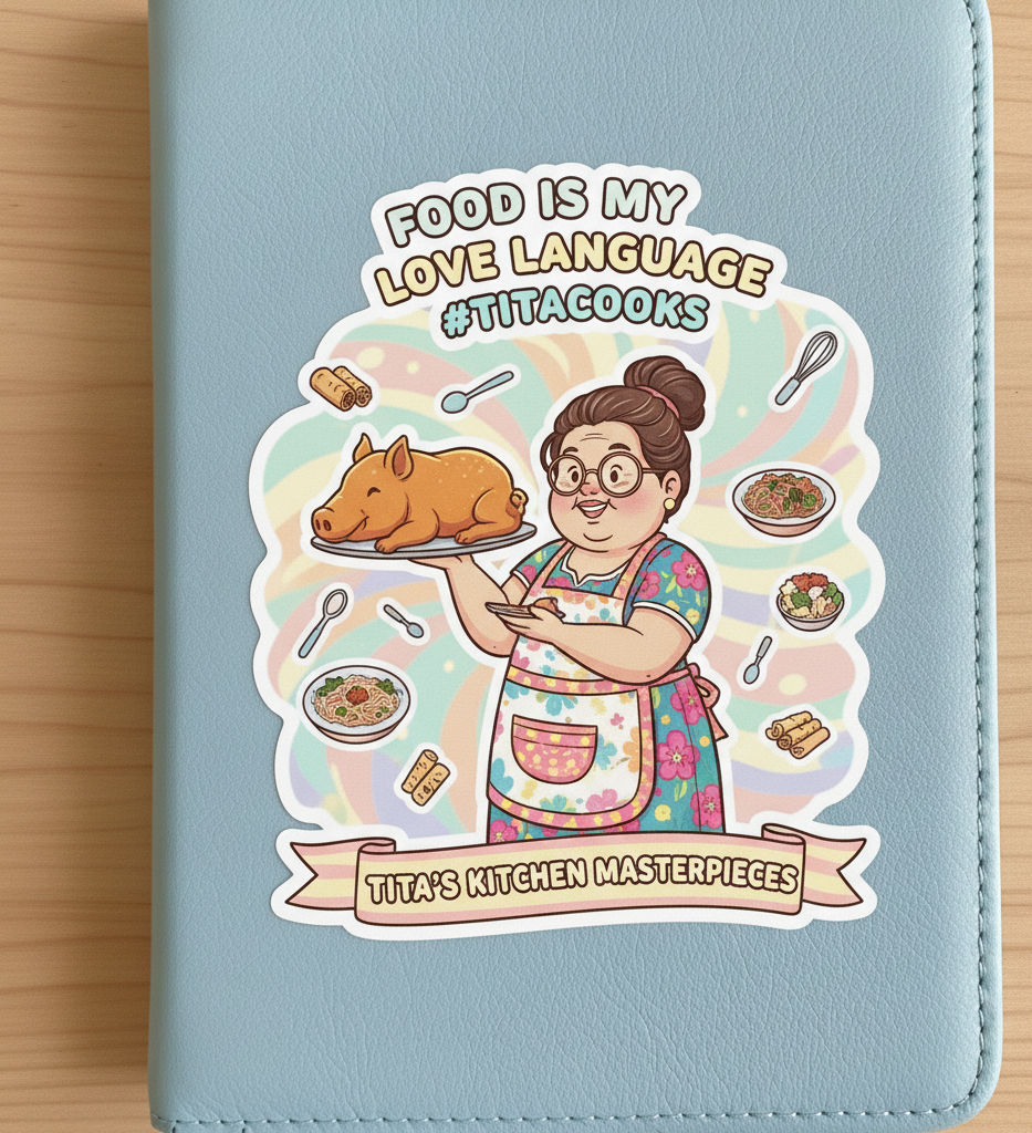 Food is My Love Language Sticker - #TitaCooks