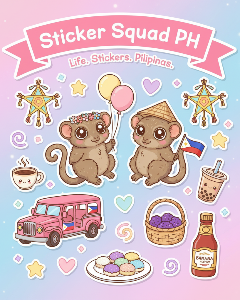 Sticker Squad PH - Pinoy Pride Essentials Sticker Sheet