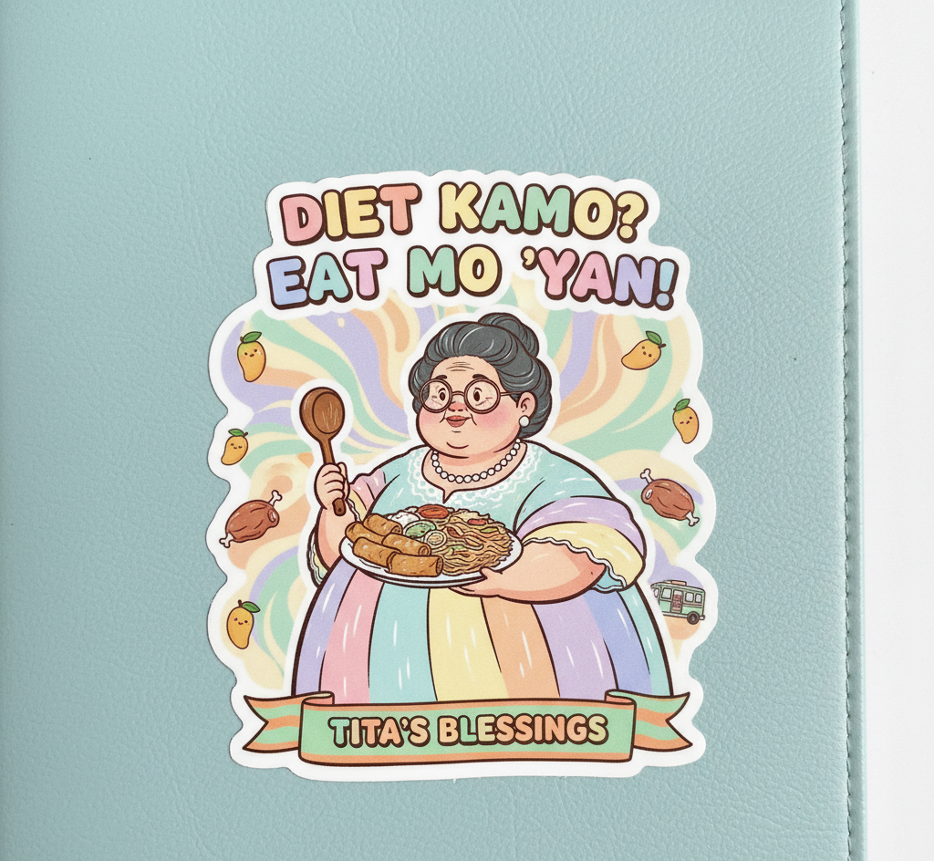 Diet Kamo Sticker - Eat Mo Yan Tita's Blessings