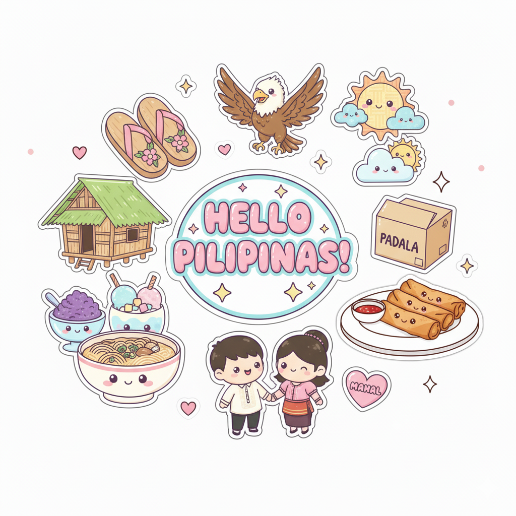 Hello Pilipinas! Sticker Sheet - Ultimate Filipino Bundle