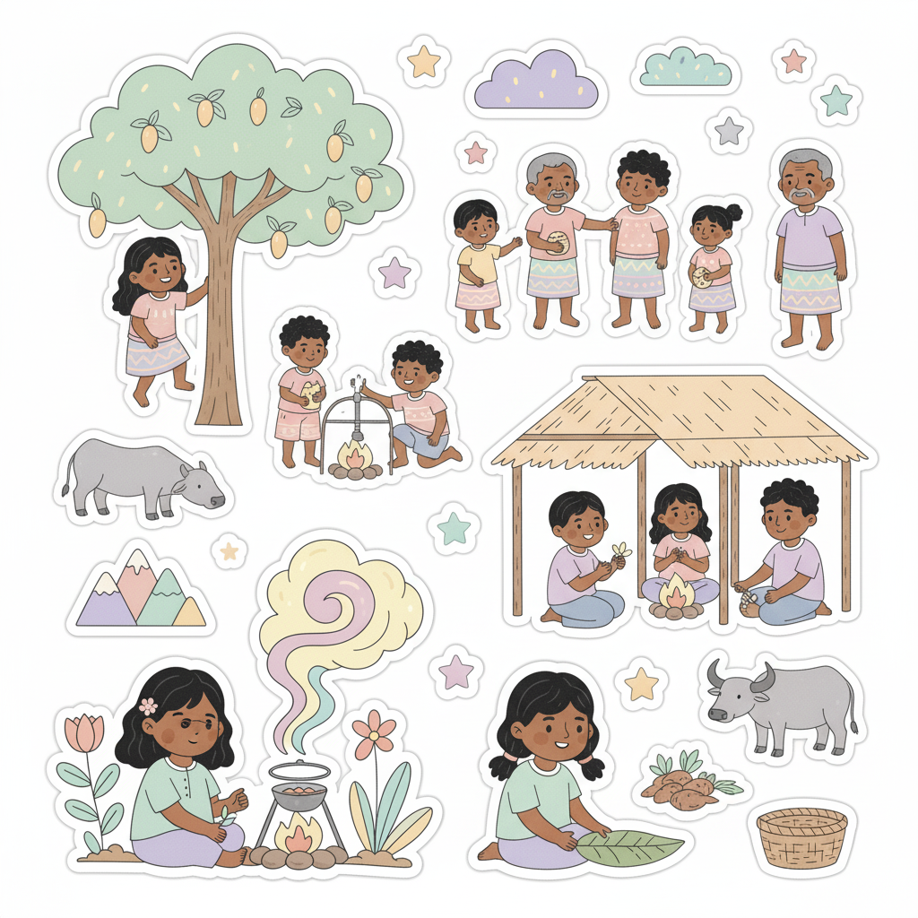 Indigenous Filipino Community Sticker Sheet - Generations