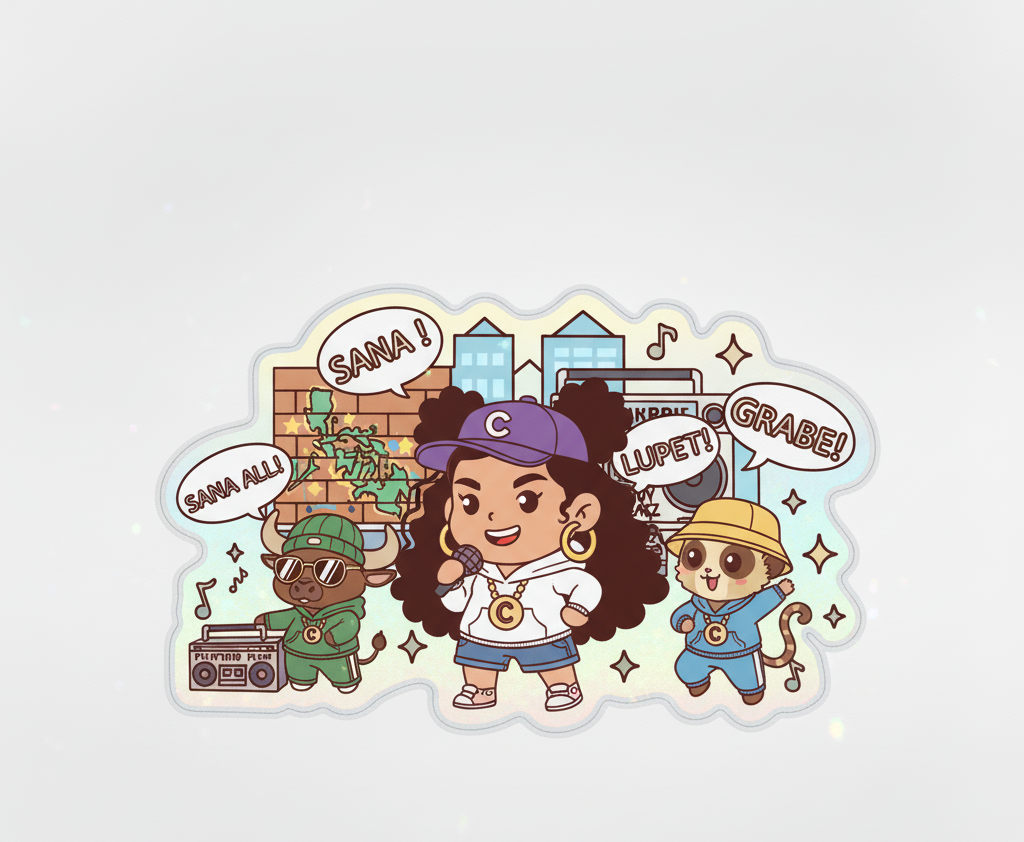 Filipina Hip-Hop Queens Sticker - Sana Lupet Grabe