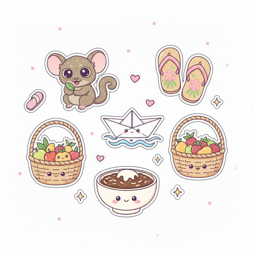 Filipino Delights Sticker Sheet - Kawaii Bundle