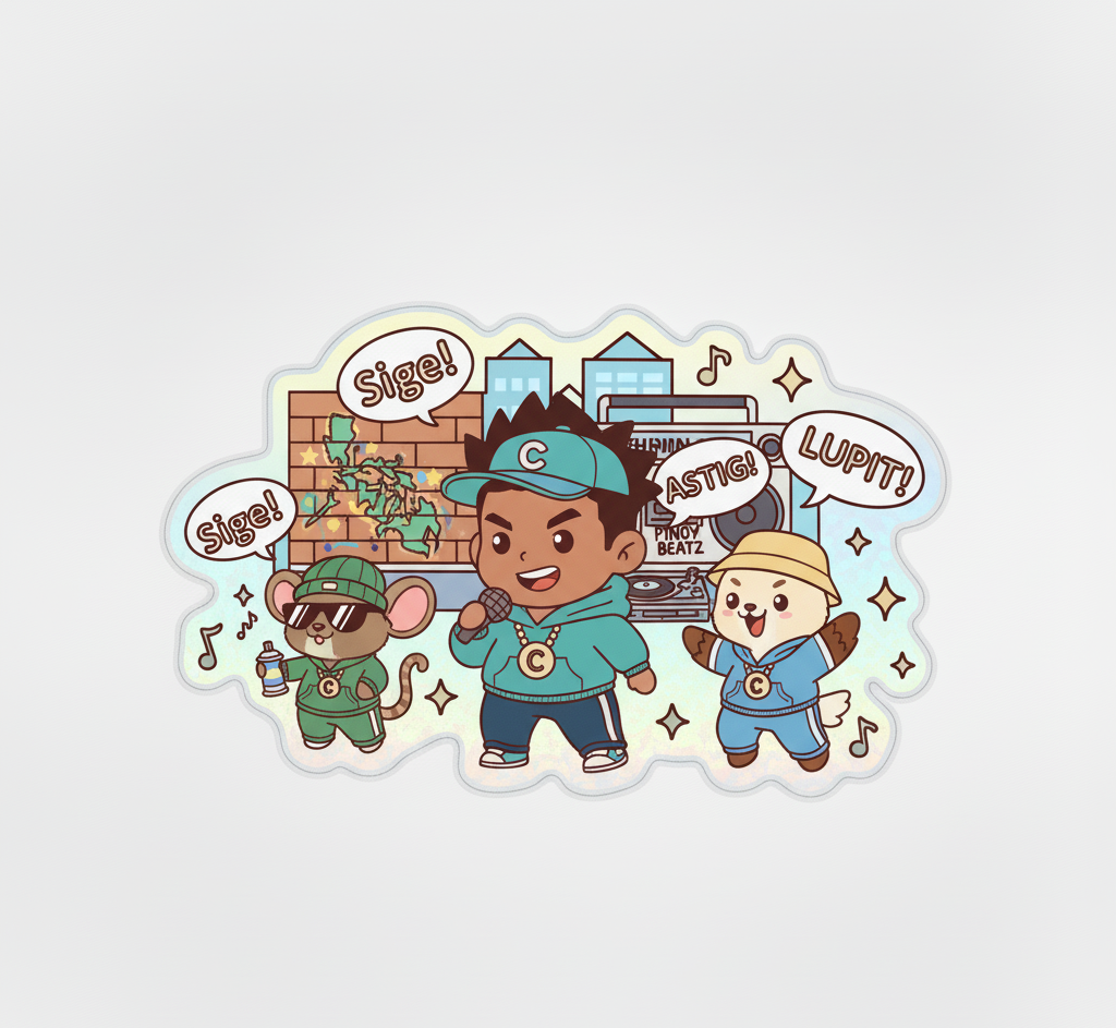 Filipino Hip-Hop Crew Sticker - Sige Astig Lupit