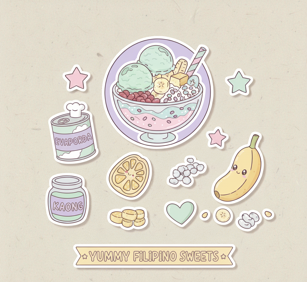 Filipino Sweet Treats Collection Sticker Pack
