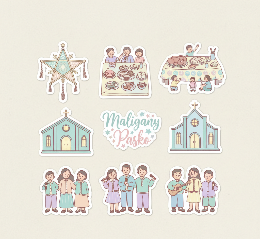 Maligayang Pasko - Filipino Christmas Joy Sticker Pack