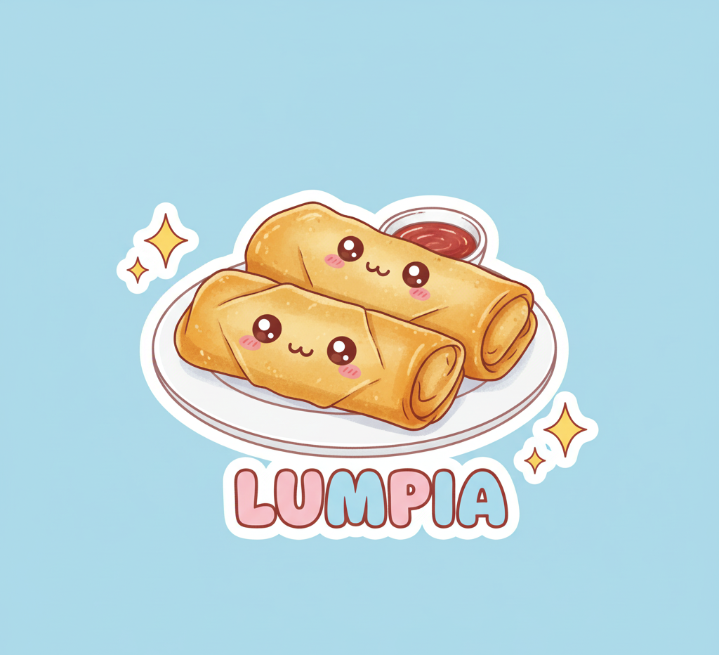 Lumpia Sticker - Cute Filipino Spring Roll Kawaii