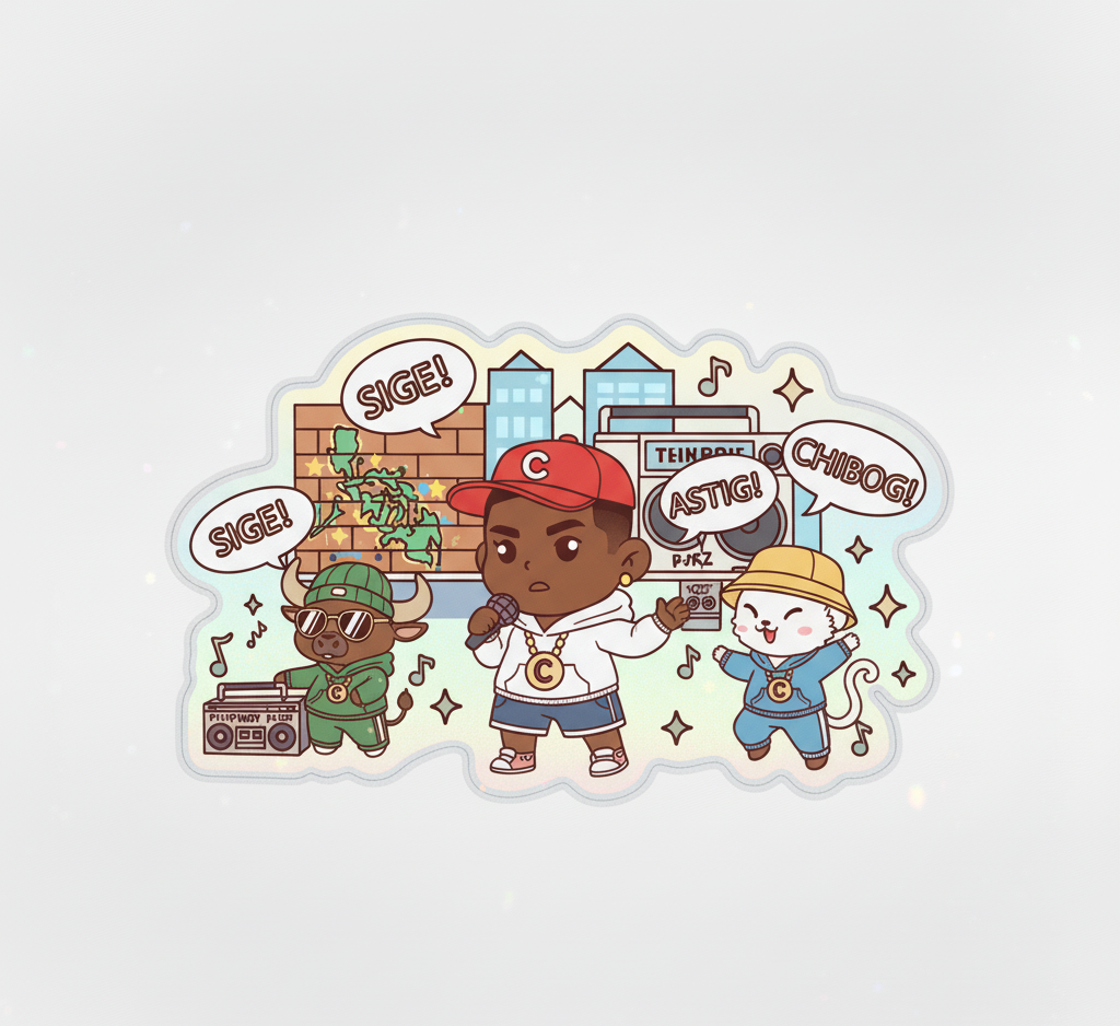 Filipino Hip-Hop Culture Sticker - Sige Astig Chibog