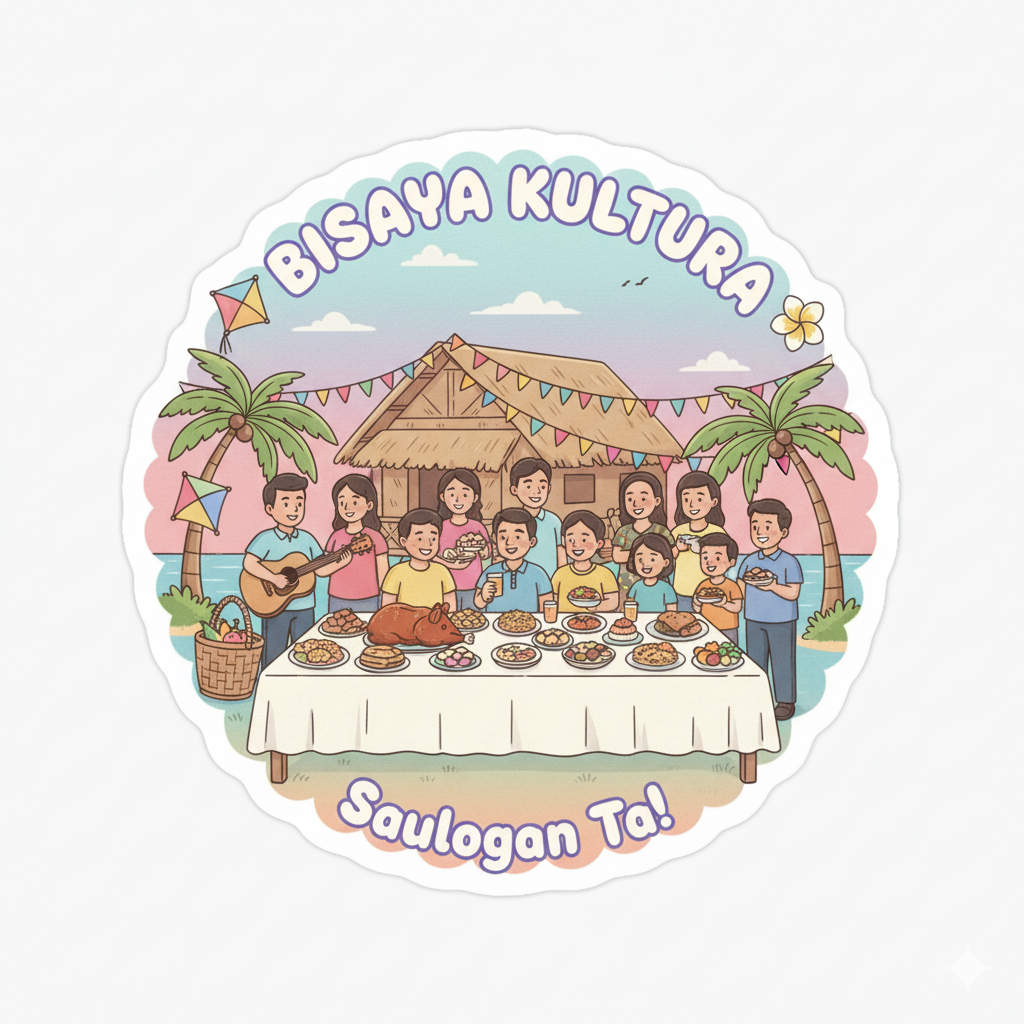 Bisaya Kultura Sticker - Saulogon Ta! Filipino Fiesta