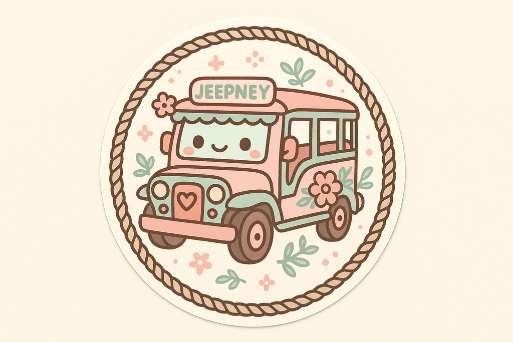 Filipino Jeepney Sticker